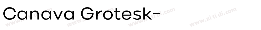 Canava Grotesk字体转换